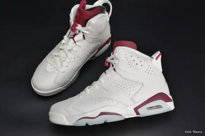 Kick Theory Maroon white Jordan 6 Retro 384664-116 Air 0624